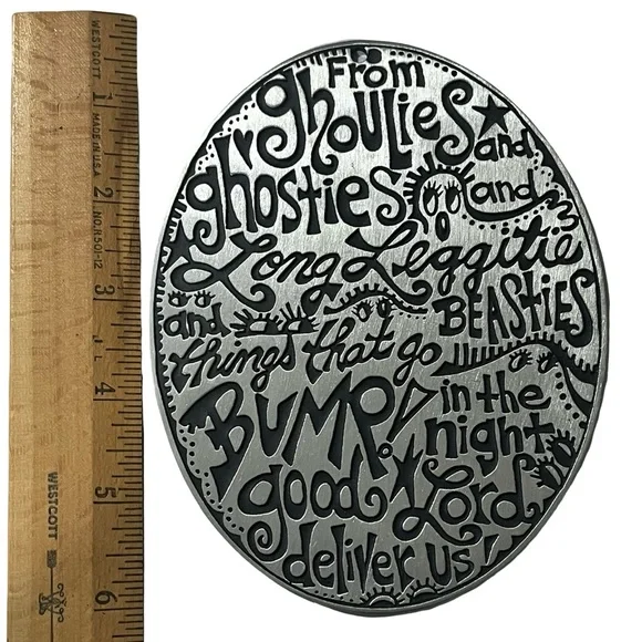 Marcie Pewter Goodnight Blessing Wall Plaque - Picture 4 of 4